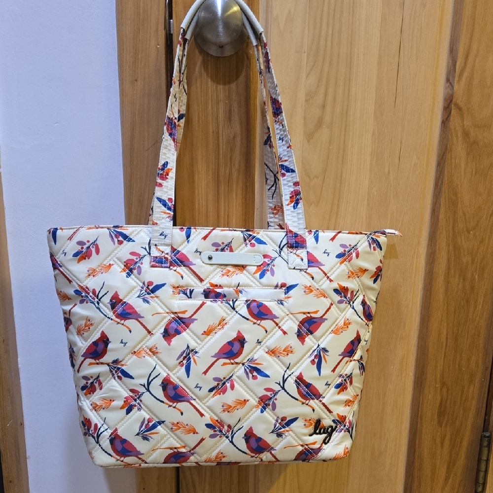 Lug Skyliner Tote Bag in Cardinals Cream